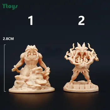 1: 64 Masto Dervos Pav Žaidimas Karalius Tamsiai Vedlys Animacija Simbolių Skaičius 3D Atspausdintas Lėlės Nespalvotas Modelis 