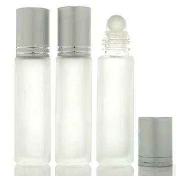 12pcs 10 ml Stiklo Roller Ball Buteliai Kosmetikos-Eteriniai aliejai, Kvepalai Roll Butelis Kelionės Aromaterapija Daugkartiniai Konteineriai