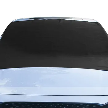 Automobilių Stiklų Sniego danga 600D Vėjo Stoglangis Dangtelis Su Oksfordo Audinys Saulės Šilumos Apsaugos ir UV Spindulių, Juoda