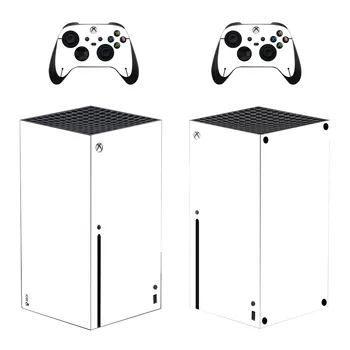 Balta Stilius Xbox Serijos X Odos Lipdukas, skirtas Konsolės Ir 2 Kontroleriai Vinilo Decal Apsaugines Odos Stilius 1
