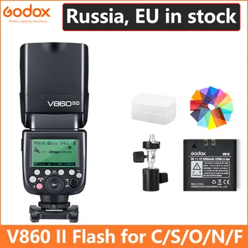 Godox Ving V860 II V860II Speedlite Li-ion Baterija Greitai HSS Flash 