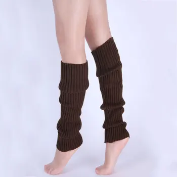 Karšto 1pair Stilingų Moterų Kniting Kojų Šilčiau Žiemos Mezgimo Nėrimo Mados Lady Legging Koja Šilčiau t6