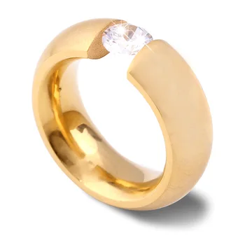 Mados Kristalų Cirkonis Asmenybės Žiedas Vestuvių Prekės 8MM Volframo Karbidas Žiedai Moterų Papuošalai