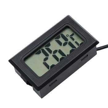 Mini LCD Automobilinis Skaitmeninis Termometras su Drėgmėmačiu Temperatūros Patalpų Lauko Temperatūros Jutiklis Automatinis Drėgmės Matuoklis Daviklis Priemonės