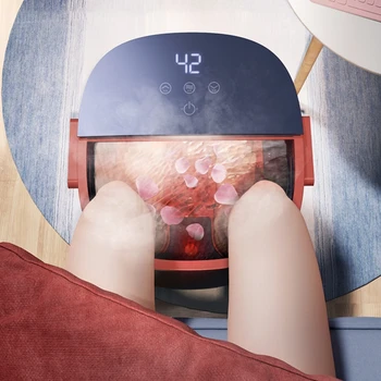 Pilnas touch screen skydelis Visiškai automatinis pėdų vonia vieną mygtuką pradėti Elektros masažas termostatiniai šildomos vonios kojos