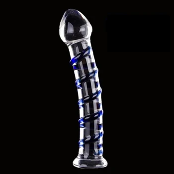 stiklo tekstūros analinis kaištis dildo didelis kamuolys kristalų butt plug sekso žaislai, moterų, vyrų masturbacija produktus