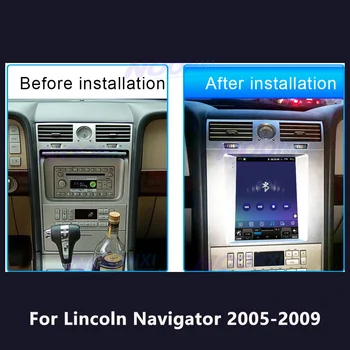 Už Lincoln Navigator 2005 m. 2006-2009 m. 128G Android 11.0 Automobilio Radijas Stereo Multimedijos Grotuvas GPS Navigacija, 2 Din Carplay Galvos Vienetas