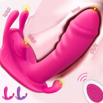 Vibratoriai Moterims Klitoris Galingas Jokio Garso Nuotolinio Valdymo Drugelis Nešiojami Kelnaitės Dildo Vibratorius, Sekso Žaislai Moterims 18+